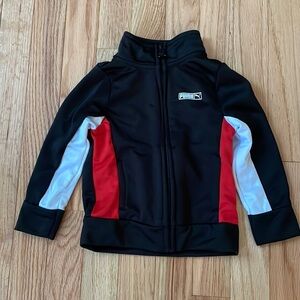 Puma Jacket Sweater Baby Boy 12M Black Red Hoodie Sweatshirt Outdoors Boys
